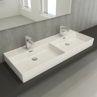 Раковина накладная на 2 чаши Bocchi Milano 120 Раковина накладная на 2 чаши Bocchi Milano 120