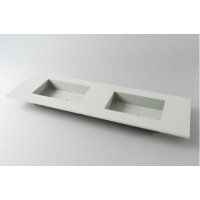 Две раковины Holbi Neptune 50 + Столешница из Solid Surface Две раковины Holbi Neptune 50 + Столешница из Solid Surface