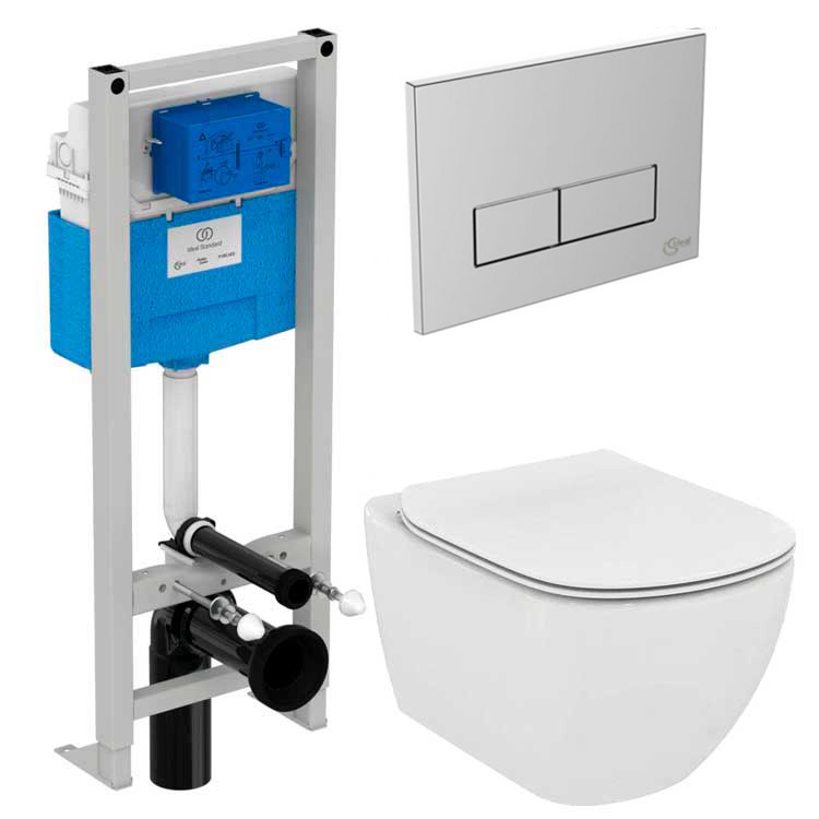 Инсталляция Ideal Standard с унитазом Ideal Standard T007901 TESI AquaBlade